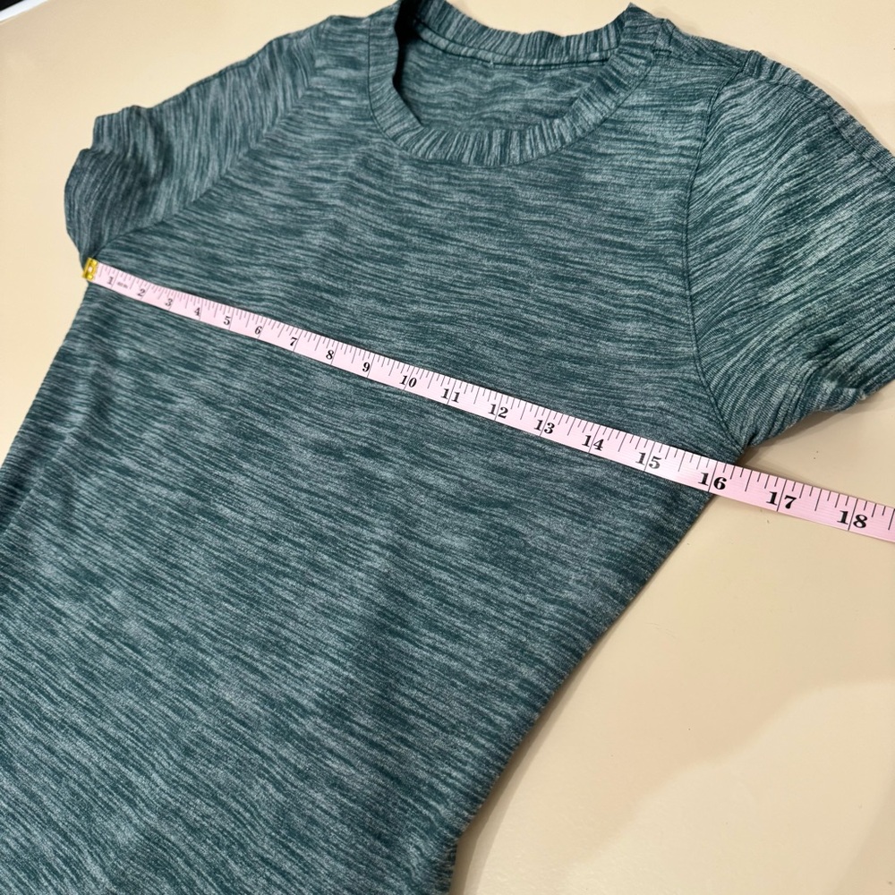 Lululemon Women’s &Go Where To Fitted Short Sleeve Dress Women's Size 6 Green - Picture 12 of 15